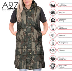 Ladies Oversized Gilet Long Line Style Jacket Long Sleeveless Fashion Women Coat