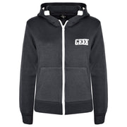 Kids Boys Girls Unisex Jackets Geek Print Fleece Zipper Hooded Hoodie Top Jacket