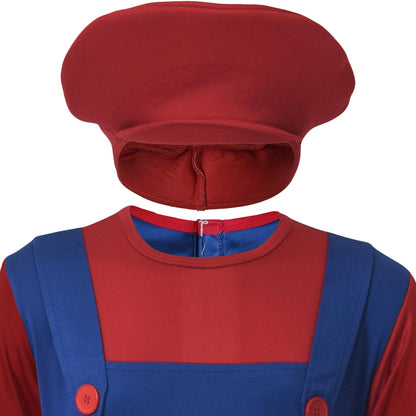 Super Plumber Costume World Book Fancy Dress All In One Carnival Cosplay Outfit