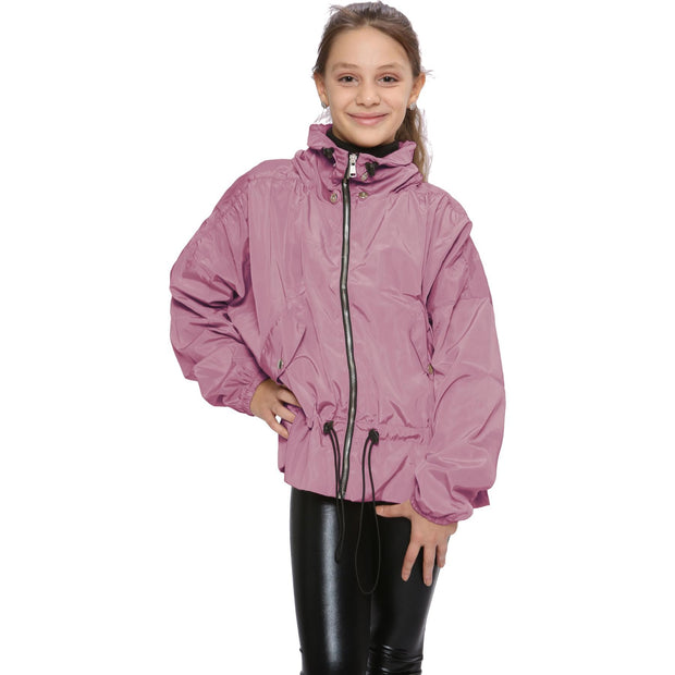 A2Z 4 Kids Windbreaker Shower Proof Windproof Baby Pink Jacket Stylish Lightweight Casual Coat Girls Cagoule Rain Mac Raincoats Age 5-13 Years - A2Z 4 Kids