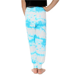Kids Girls Ali Baba Harem Trouser Tie Dye Print Fashion Trendy Leggings 5-13 Yrs