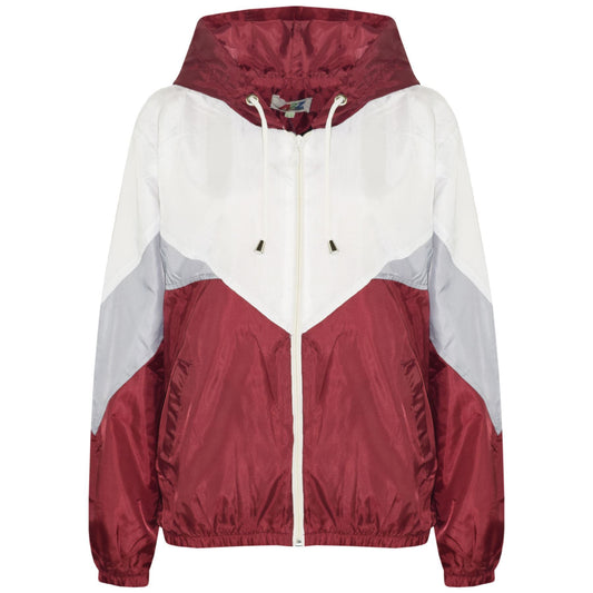 A2Z 4 Kids Windbreaker Waterproof Wine Raincoat Jackets Contrast Panels Shower Resistant Lightweight Hooded Coat For Kids Girls & Boys New Age 5-13 Years