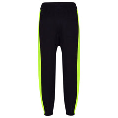 Kids Boys Girls Joggers Contrast Panel Jogging Pants  Casual Trousers 5-13 Years