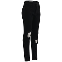 Kids Girls Skinny Ripped Jeans Denim Stretchy Fashion Pants Jeggings 5-13 Years