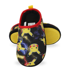Official Pokemon Pikachu Kids Boys Girls Slippers Warm Fleece Shoes Non-Slip