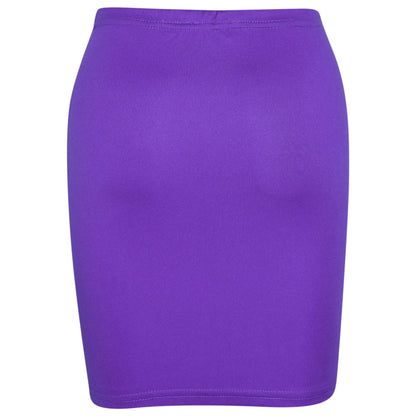 Kids Girls Plain Pencil Skirt Trendy Summer Clothing Sets Age 5-13 Years