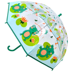 A2Z Kids POE Clear Dome Umbrella Wind and Rain Resistant Outdoor Travel Brolly