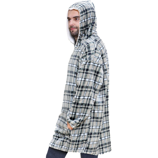 A2Z Unisex Mens Ladies Oversized Kangaroo Pocket Hooded Animal Wearable Blanket