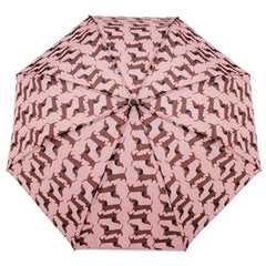 Ladies Supermini Folding Umbrella Sausage Dog AOP Lightweigh 50cm Compact Brolly