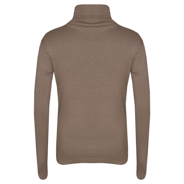 Kids Girls Polo Neck T Shirt Thick Cotton Turtleneck Jumper Long Sleeve Top 2-13