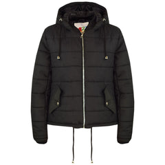 Kids Girls Jacket Stylish Cropped Padded Puffer  Thick Coat Age 5-13 Years