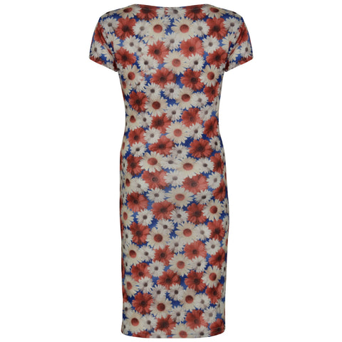 Gilrs Dress Kids Daisy Floral Print Bodycon Fashion Midi Dresses Top 7-13 Years