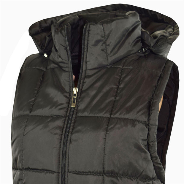 A2Z 4 Kids Girls Boys Sleeveless Hooded Padded Quilted Lined Gilet Bodywarmer Fashion Jackets Age 5 6 7 8 9 10 11 12 13 Years