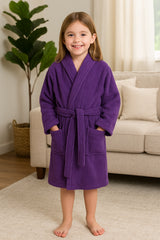 A2Z 4 Kids Girls Boys Towel Bathrobe Shawl Collar Soft for Age 5-13 Years