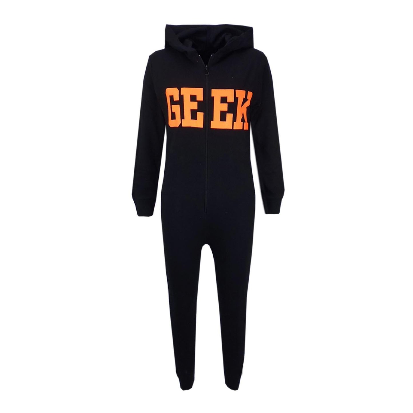 Kids Girls Boys GEEK Print A2Z Onesie One Piece Summer Jumpsuit PJ's 7-13 Years