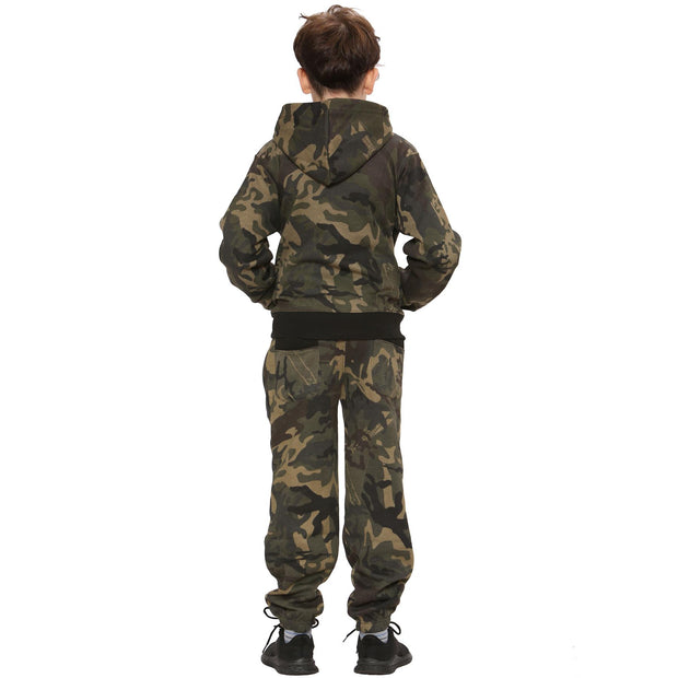 Kids Tracksuit Boys Girls Designer's Camouflage Jogging Suit Top Bottom 5-13 Yr