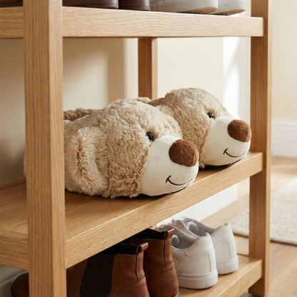 A2Z 4 Kids Boys Girls Cute Animal Slippers Non-Slip Winter Plush Warm Baby Shoes