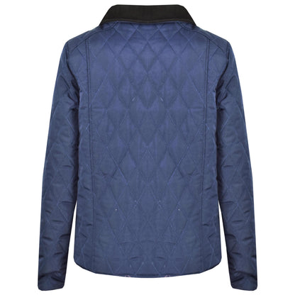 Kids Jackets Girls Quilted Padded Collar Buttoned Zipped Jacket Age 5-13 Years