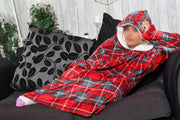 A2Z Unisex Mens Ladies Oversized Kangaroo Pocket Hooded Animal Wearable Blanket