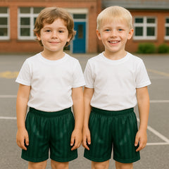 A2Z 4 Kids Shadow Stripe PE Shorts Pack of 2 Football Gym Shorts Age 2-13 Years