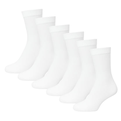 Plain Mens Cotton Socks 6 Pack Luxurious Soft Comfortable Casual Socks For Men