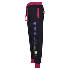Kids Girls Boys #Selfie Tracksuit Hooded Hoodie Bottom Jog Suit Joggers 7-13 Yrs