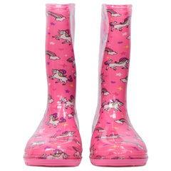 Kids Girls Wellington Wellies Non-Slip Waterproof Lightweight Rain Boots