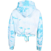 A2Z 4 Kids Tracksuit Tie Dye Blue Cropped Hoodie with Jogger Sweatpants Gym Sports Activewear Cord Outfit Set Girls Children Age 5-6, 7-8, 9-10, 11-12 & 13 years