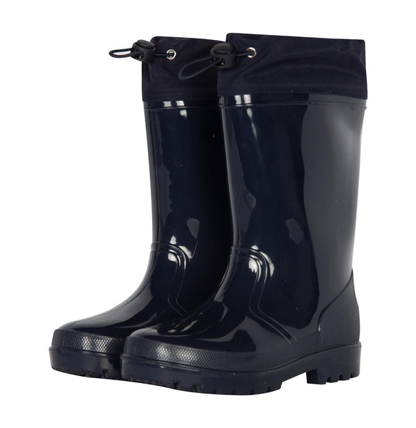 Kids Girls Boys Wellies Wellington Twin Tread Rainboot Non Slip Waterproof Shoes