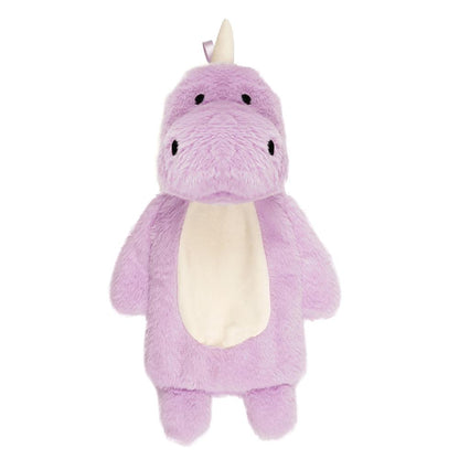 A2Z 4 Kids Purple Dinosaur Plush Hot Water Bottle 750ml Novelty Cosy Warmer