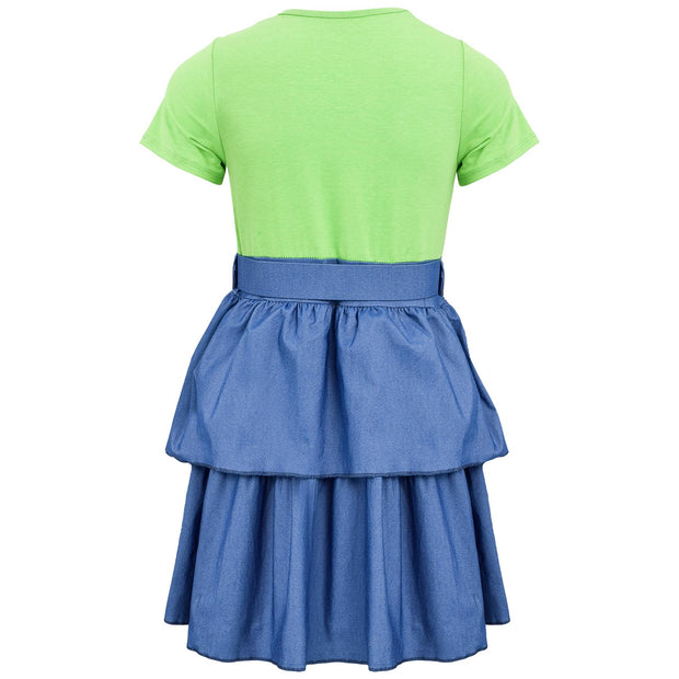 Kids Girls Summer Dress Casual Ruffle Party Dress Age 2-14