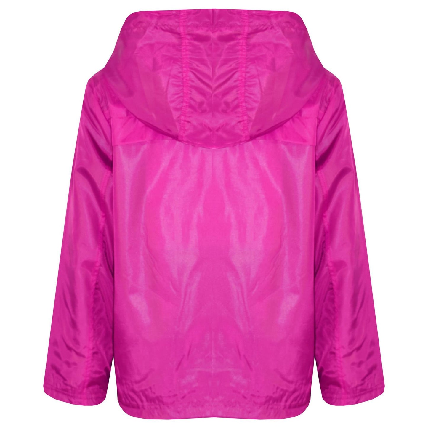 A2Z 4 Kids® Girls Boys Raincoats Jackets Kids Pink Lightweight Kag Mac Waterproof Hooded Jacket Cagoule Rain Mac Age 5 6 7 8 9 10 11 12 13 Years