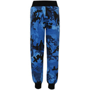 A2Z 4 Kids Camouflage Blue Tracksuit Jumper Sweatshirt Set with Jogger Bottoms PE School Sports Activewear Set Girls Boys Children Age 3-13 years