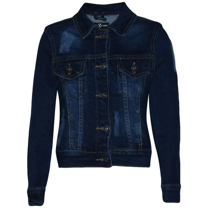 Kids Girls Denim Jackets Ripped Fashion Faded Jeans Jacket New Age 3-13 Years