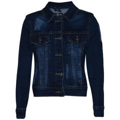 Kids Girls Denim Jackets Ripped Fashion Faded Jeans Jacket New Age 3-13 Years