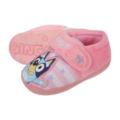 Kids Girls Bluey Slippers Official Licensed Character Footwear with Embroidered