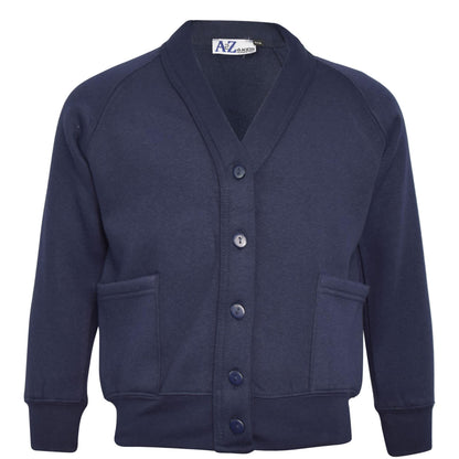 Kids Girls Scouts School Uniform Cardigan Long Sleeve Sweat Knitted Cardigan