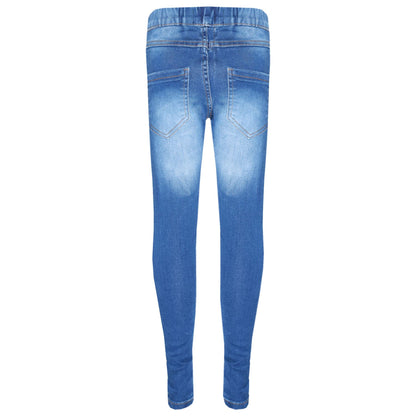 Kids Stretchy Jeans Girls Denim Jeggings Pants Trousers Leggings Age 5-13 Years