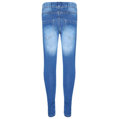 Kids Stretchy Jeans Girls Denim Jeggings Pants Trousers Leggings Age 5-13 Years