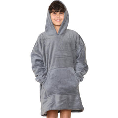 Kids Girls Boys Ultra Soft Oversized Hoodie Snuggle Plush Sherpa Fleece Lining