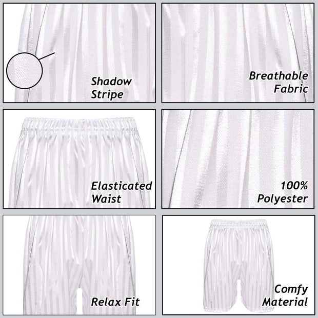 A2Z 4 Kids Shadow Stripe PE Shorts Pack of 2 Football Gym Shorts Age 2-13 Years