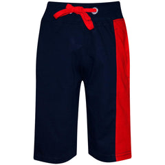 Kids Boys T Shirt Shorts 100% Cotton Contrast Panel Top Summer Short Set 5-13 Yr