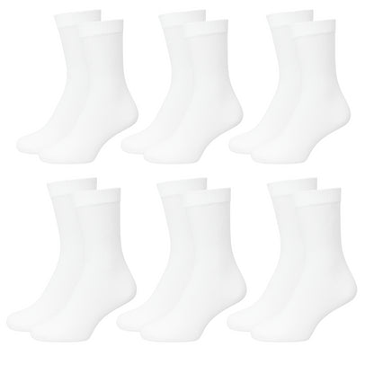 Plain Mens Cotton Socks 6 Pack Luxurious Soft Comfortable Casual Socks For Men