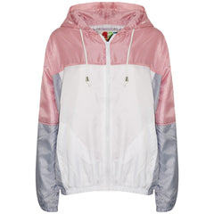Kids Girls Boys Windbreaker Zipped Jackets Hooded Raincoats Age 5-13 Years