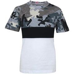 Kids Colour Contrast Panel Top & Shorts Set Summer Wear Girls Boys Age 5-13 yrs