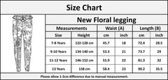 Kids Girls Legging Camo Floral Party Dance Fashion Pants Age 7-13 Years