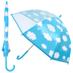 A2Z Kids POE Clear Dome Umbrella Wind and Rain Resistant Outdoor Travel Brolly