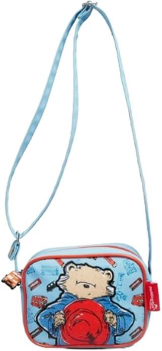 Kids Girls Boys Official Paddington Bear X-Body Bag Blue Crossbody Shoulder Bag