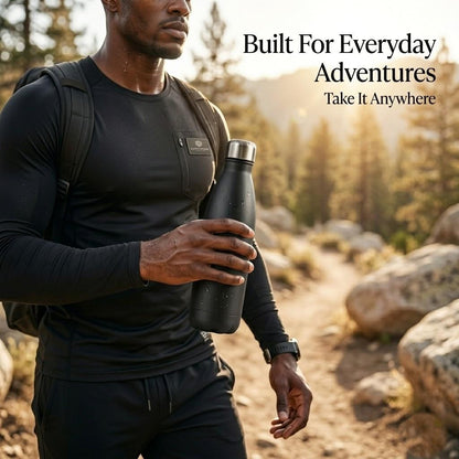 A2Z 500ml Stainless Steel Water Bottle Insulated Leakproof Flask Gym Travel