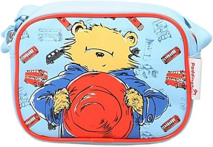 Kids Girls Boys Official Paddington Bear X-Body Bag Blue Crossbody Shoulder Bag